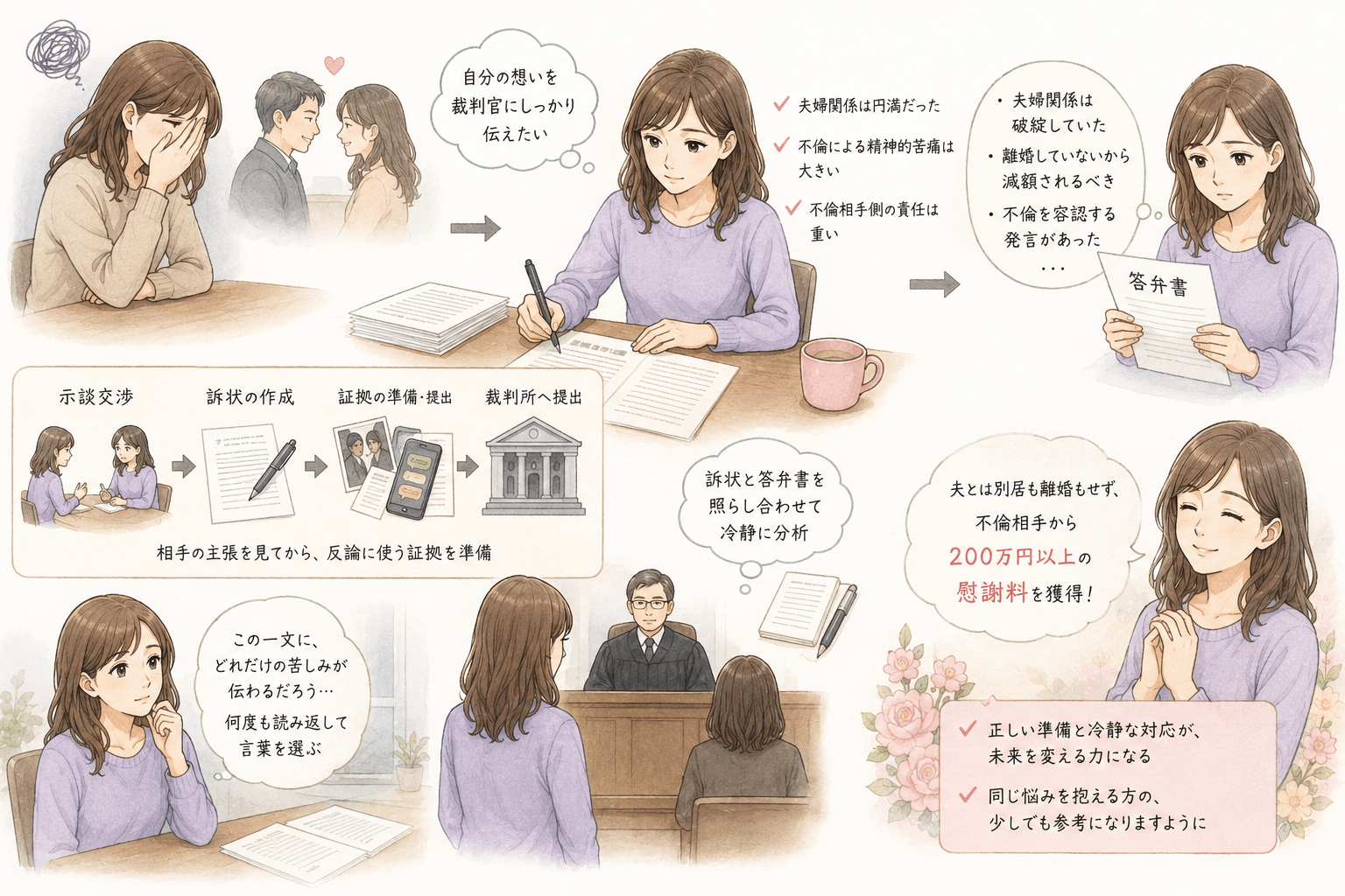 １－１　ブログ１：それでも私は夫の不倫相手に慰謝料を請求した！